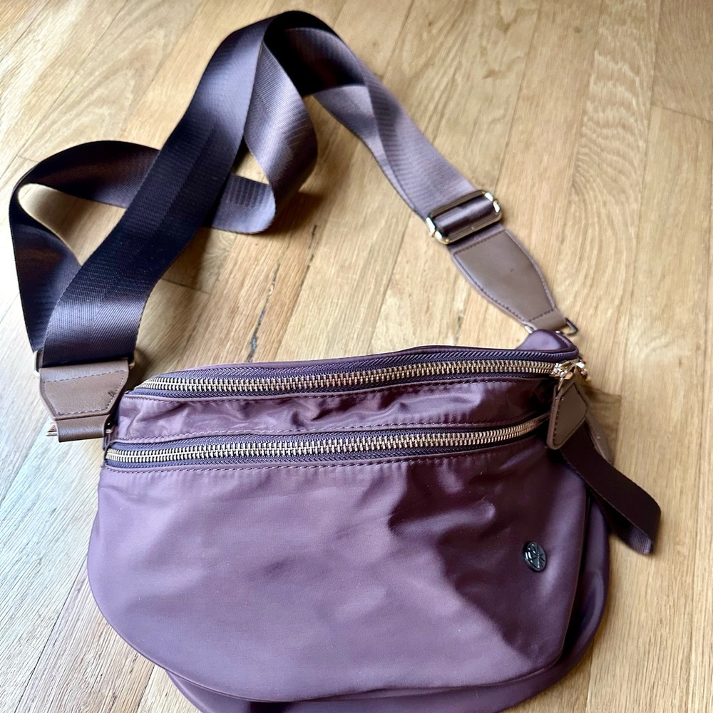 Chocolate Brown Crossbody Bum Bag with Adjustable Strap